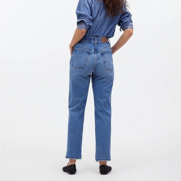 Madewell The Tall '90s Straight Crop Jean in Hazeldell Wash size 25T NWT NQ695 - Picture 4 of 14